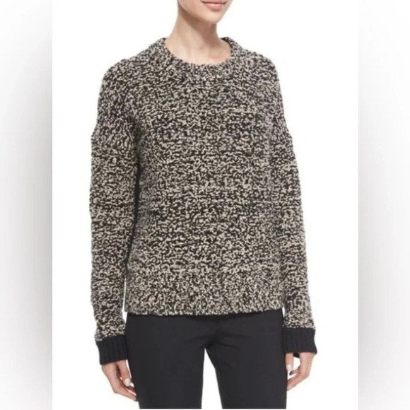 Rag & Bone speckled color blocked pullover wool oversized sweater Sz Xs - Picture 1 of 14